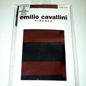 EMILIO CAVALLINI Firenze KNEE HIGHS Spice Navy